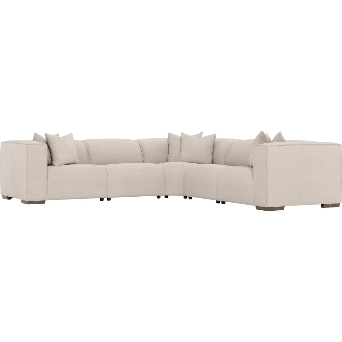 5 Piece Bliss Fabric Power Motion Sectional