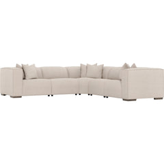 5 Piece Bliss Fabric Power Motion Sectional