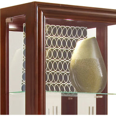 20'' Wide Hardwood Cherry Curio Display Cabinet