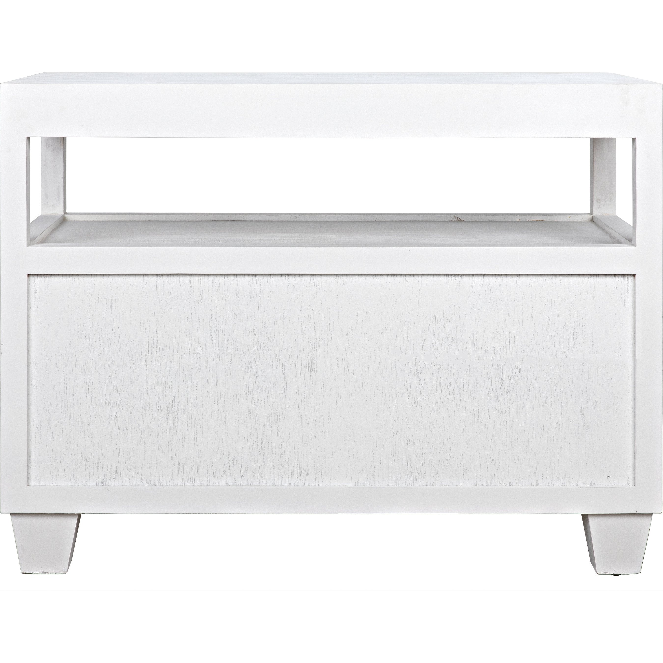 2-DRAWER Side Table with Sliding Tray