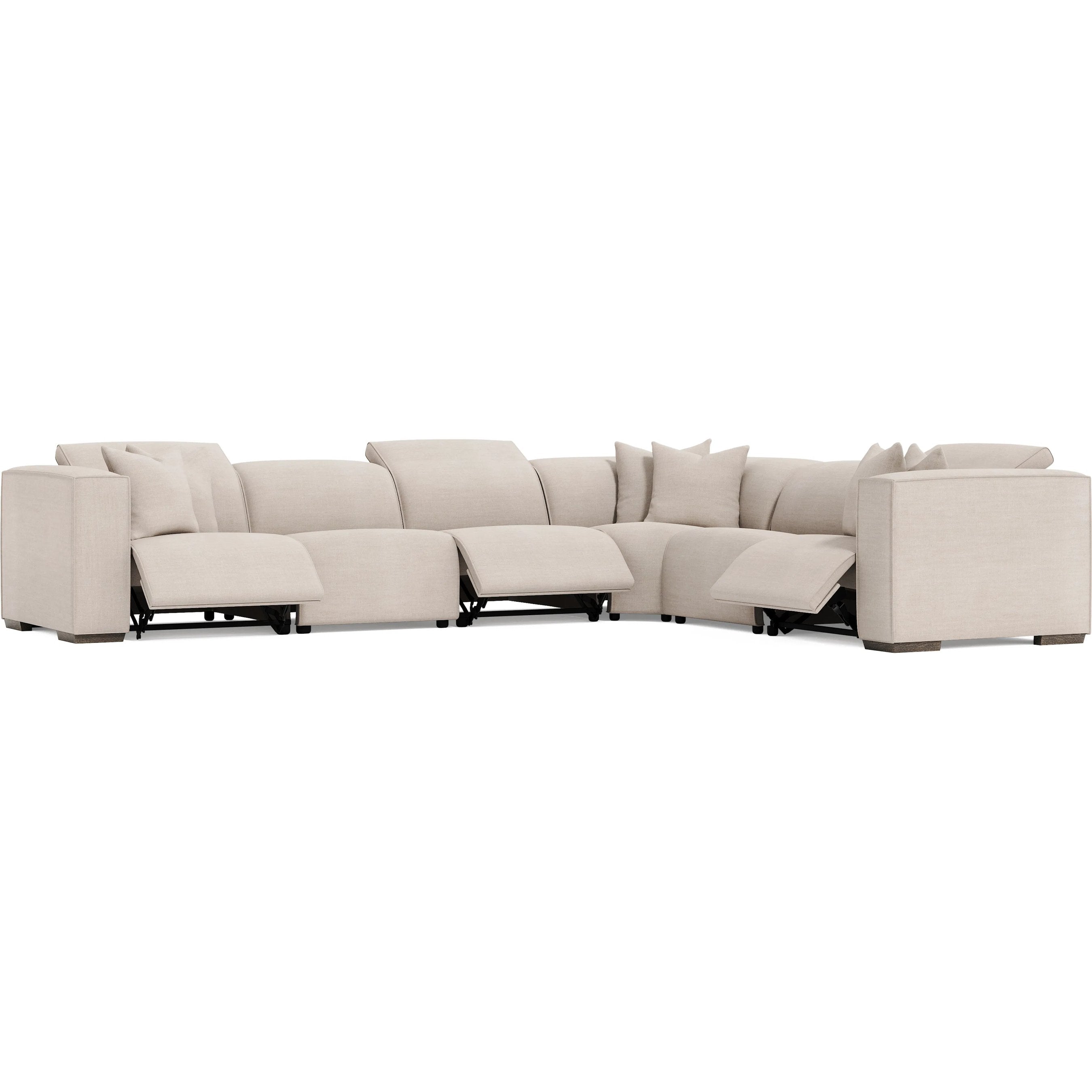 6 Piece Bliss Fabric Power Motion Sectional