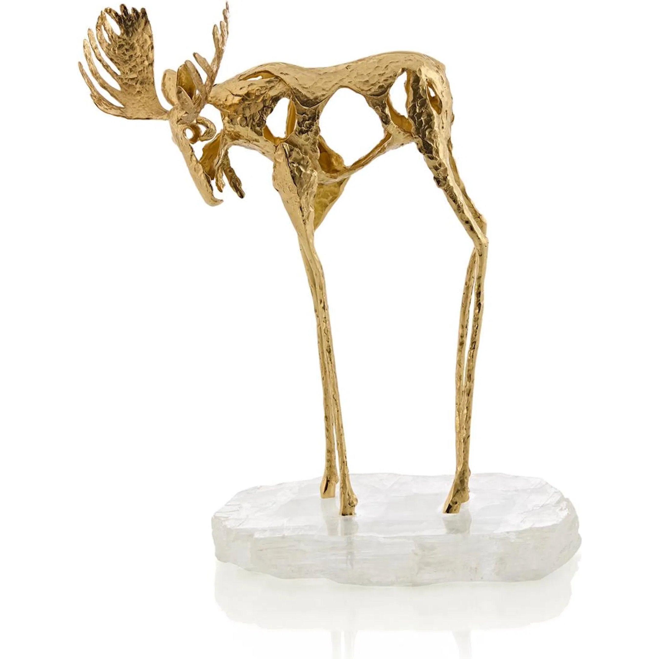 Abstract Moose Sculpture on Selenite I