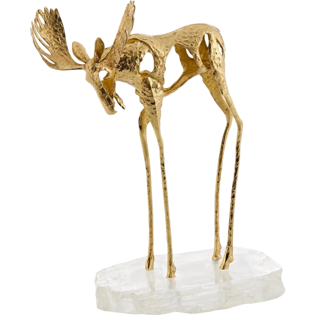 Abstract Moose Sculpture on Selenite I