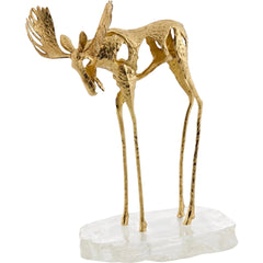 Abstract Moose Sculpture on Selenite I