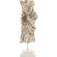 Abstract Ore Sculpture on Marble