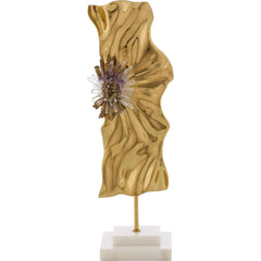 Abstract Ore Sculpture on Marble