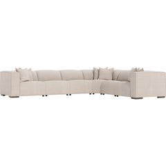 6 Piece Bliss Fabric Power Motion Sectional