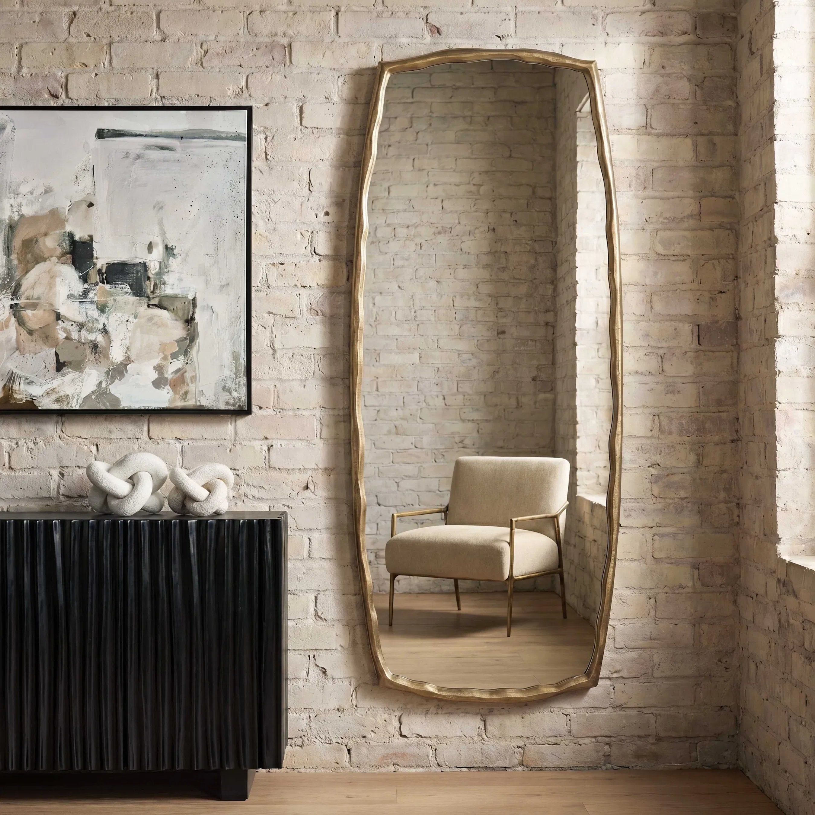 Adair Antique Tall Mirror