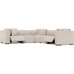 5 Piece Bliss Fabric Power Motion Sectional