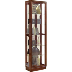 20'' Wide Hardwood Cherry Curio Display Cabinet