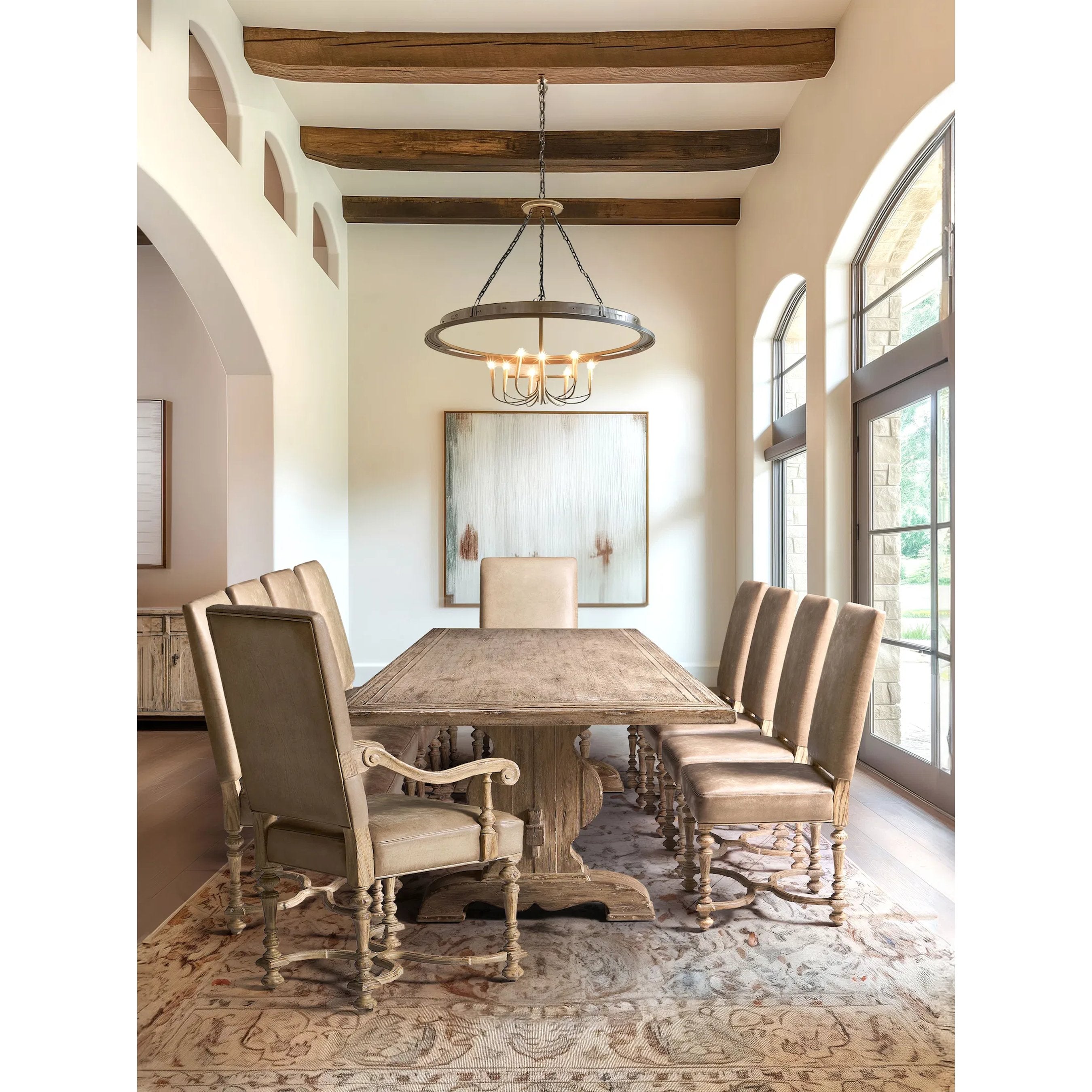 124" Sagehill Rectangular Trestle Table