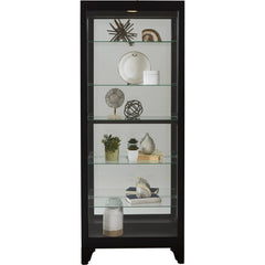 29'' Wide Hardwood Onyx Black Curio Display Cabinet