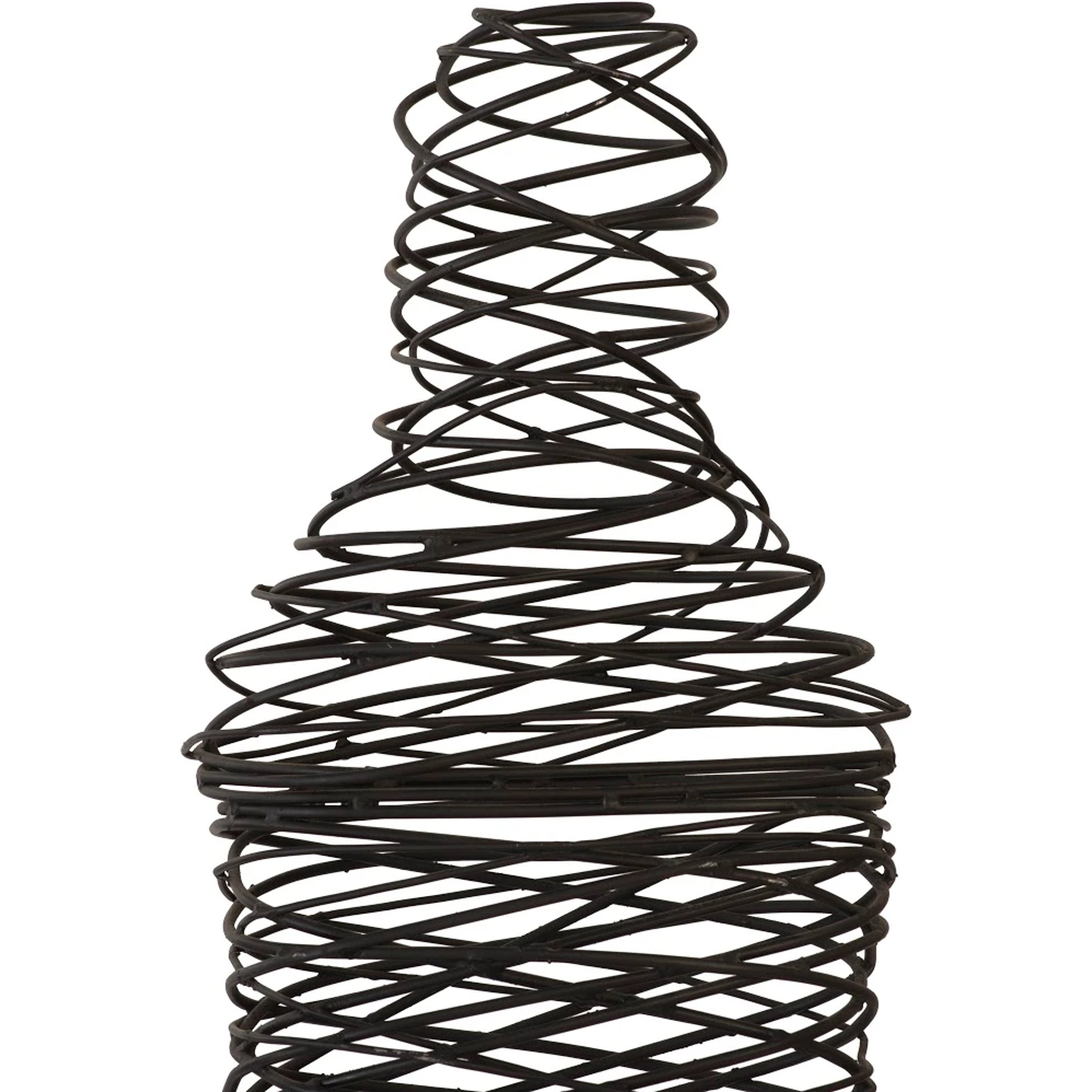 Abstract Wire Man Floor Sculpture
