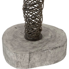Abstract Wire Man Floor Sculpture