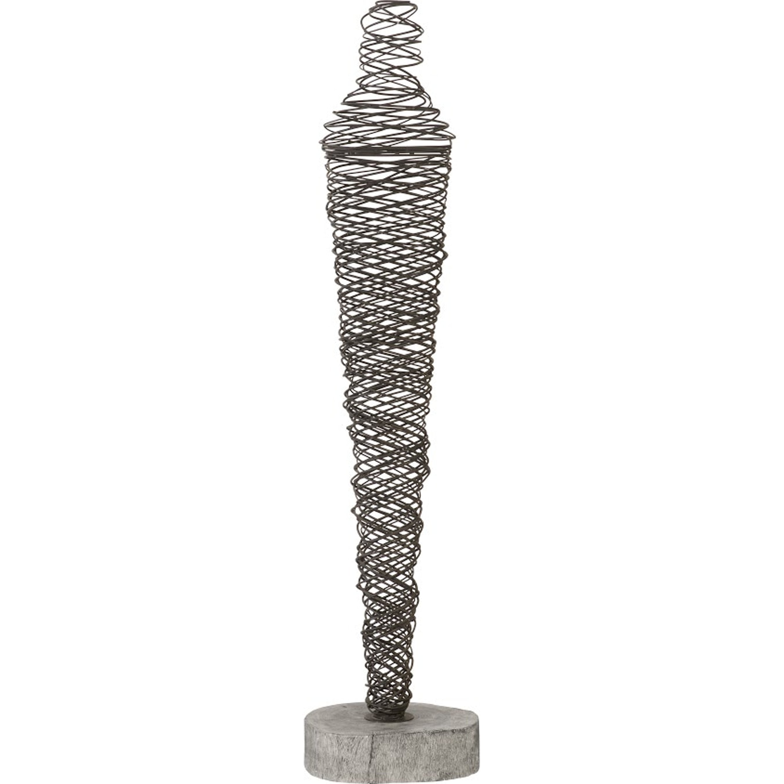 Abstract Wire Man Floor Sculpture