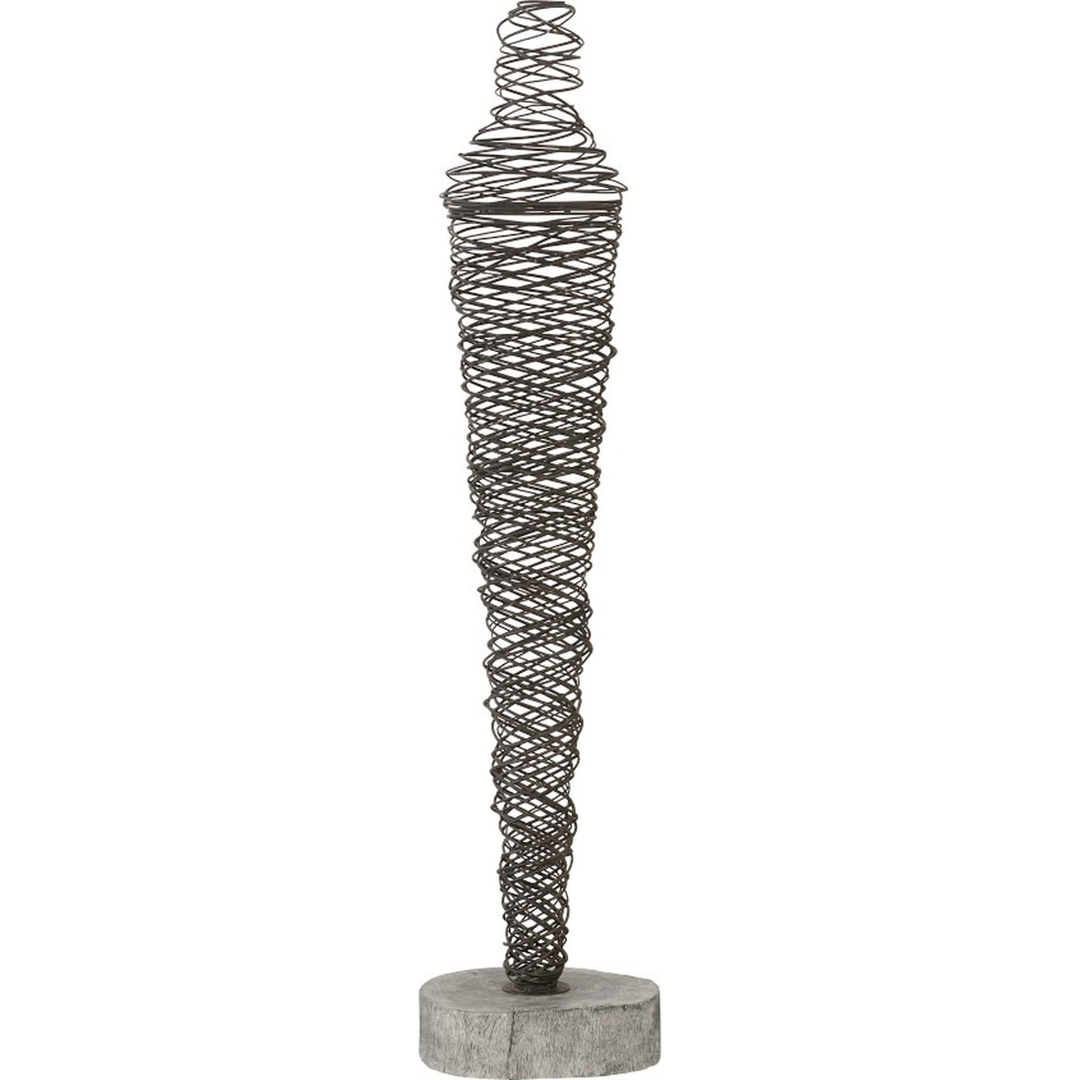 Abstract Wire Man Floor Sculpture