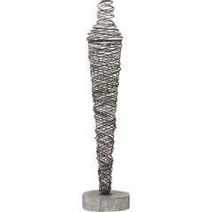 Abstract Wire Man Floor Sculpture