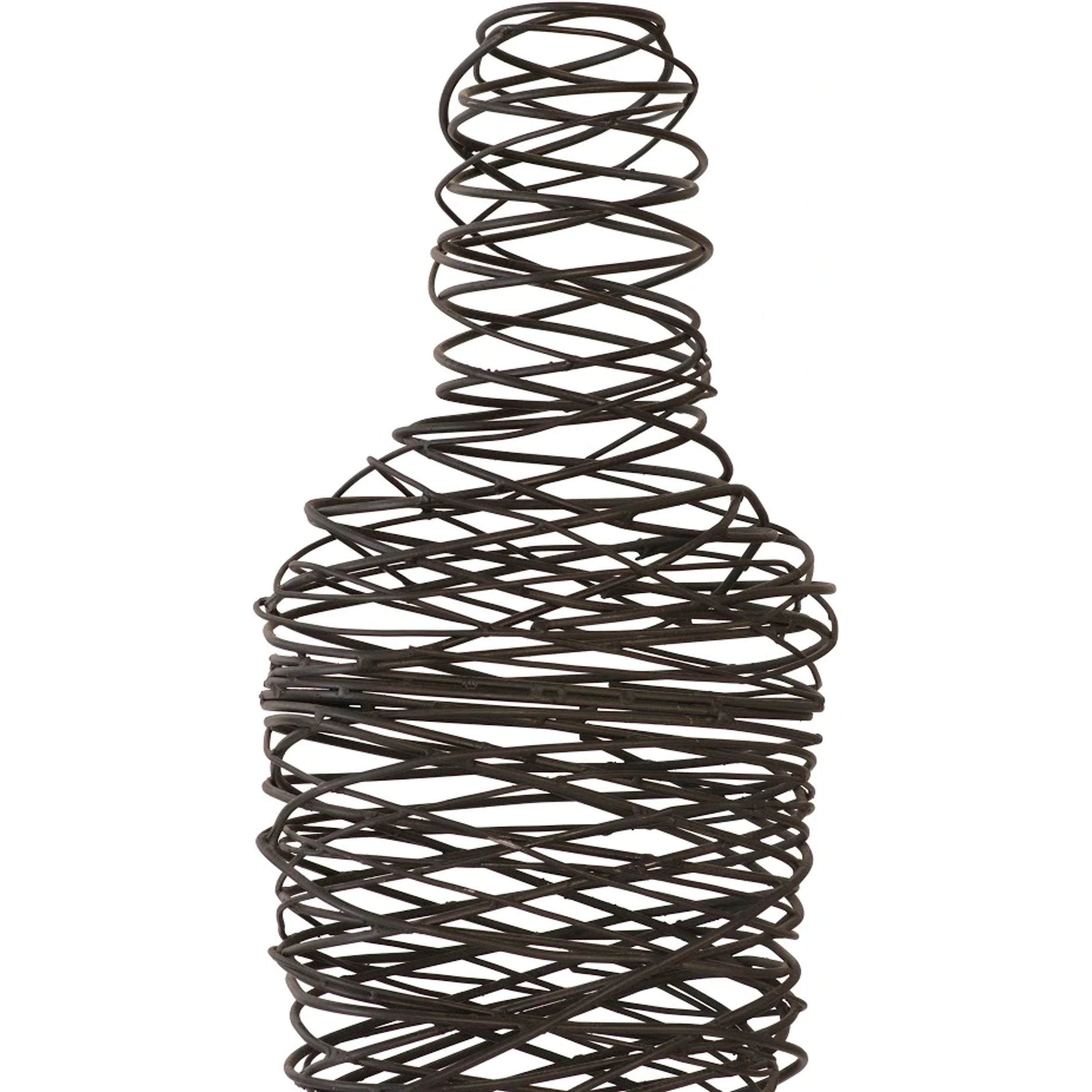 Abstract Wire Man Floor Sculpture