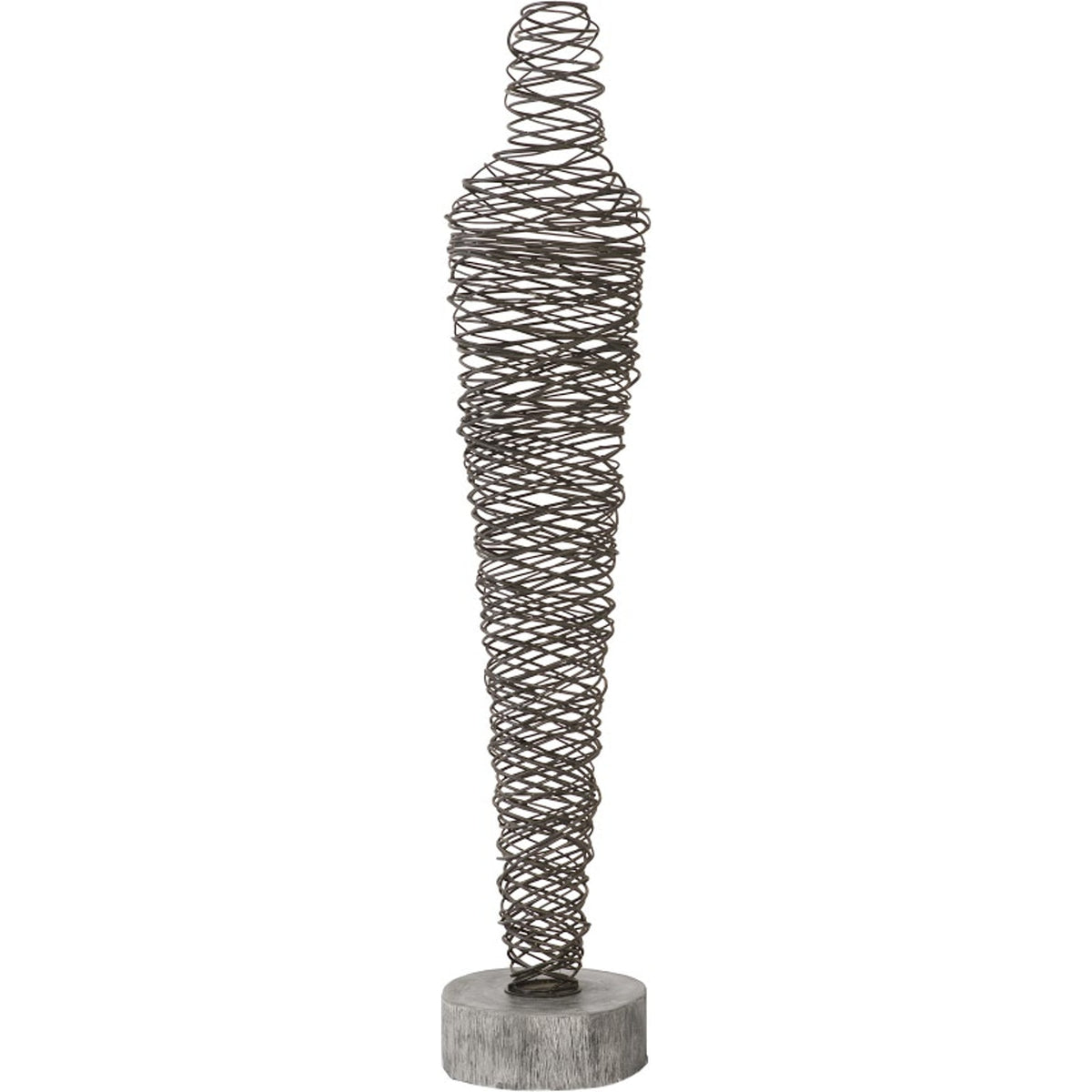 Abstract Wire Man Floor Sculpture