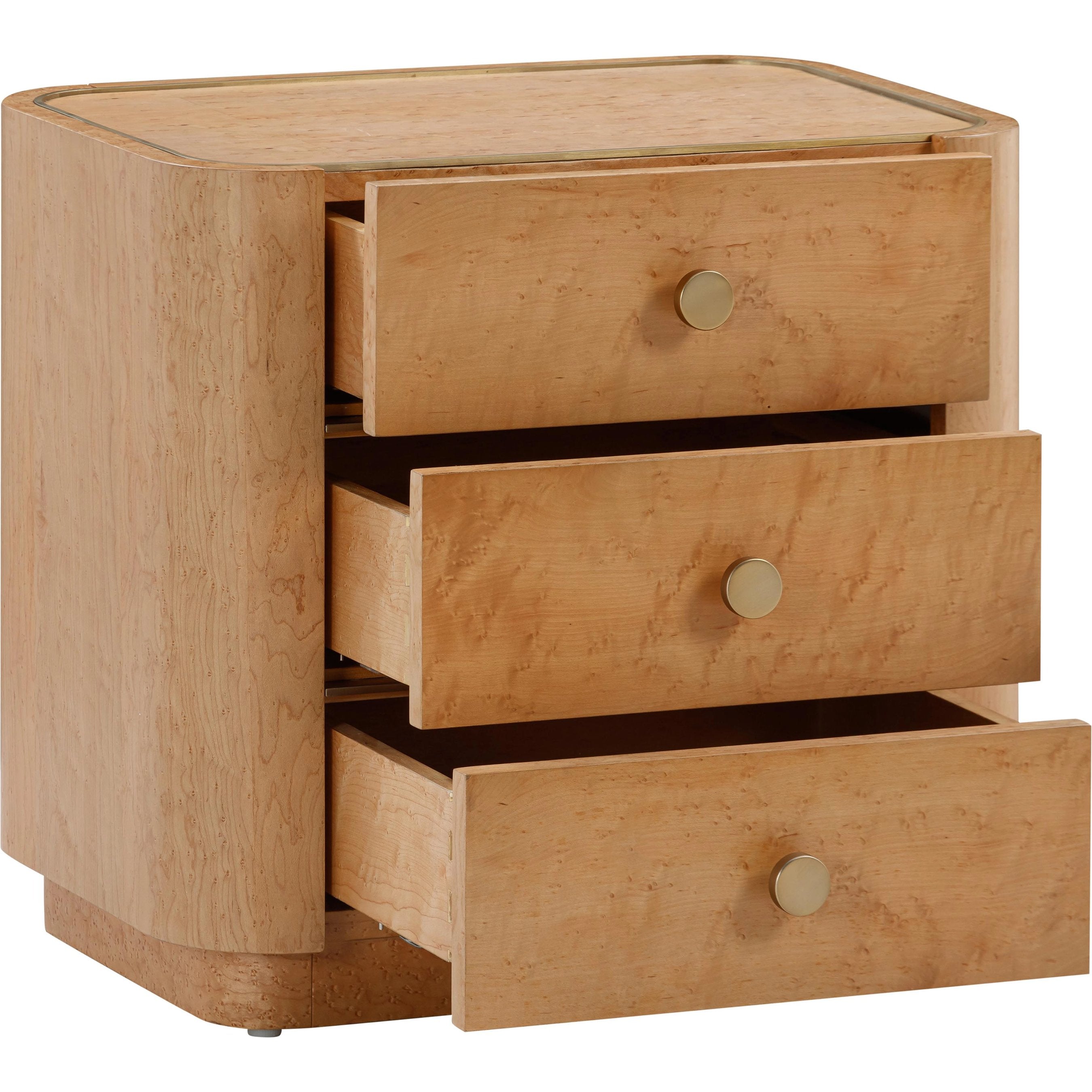 Abigail Natural Acacia Nightstand