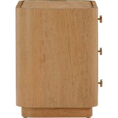 Abigail Natural Acacia Nightstand