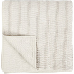 Abraham Cotton Linen Eggshell Beige Quilt